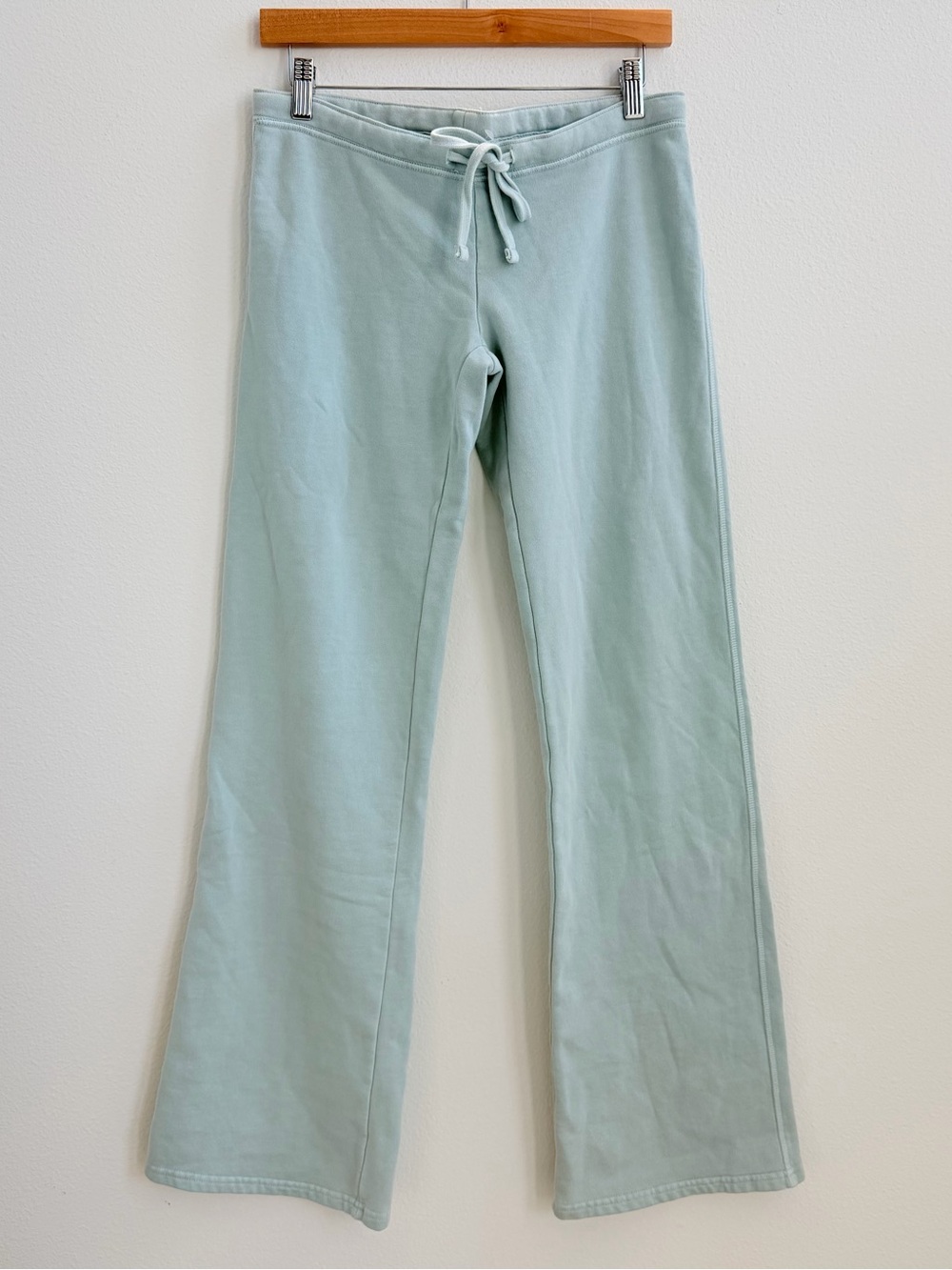 John Galt Light Blue Mint Drawstring Fleece Sweatpants